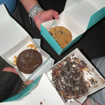 Dirty Dough - Brookie, Chocolate Chip, Cookies n' Creme cinnamon roll - Desserts Near Me - Frisco, Texas Dirty Dough - Brookie, Chocolate Chip, Cookies n' Creme cinnamon roll - Desserts Near Me - Frisco, Texas