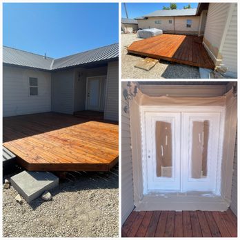 Jmaxx Coatings - Deck stain + front door refresh! Rich, even deck finish and a crisp clean coat on doors. Proper prep, detailed masking and lasting results. - Painters Near Me - Rupert, Idaho Jmaxx Coatings - Deck stain + front door refresh! Rich, even deck finish and a crisp clean coat on doors. Proper prep, detailed masking and lasting results. - Painters Near Me - Rupert, Idaho