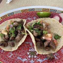 Asada tacos. Super tender beef. Homemade tortillas and pico are delicious. Asada tacos. Super tender beef. Homemade tortillas and pico are delicious.