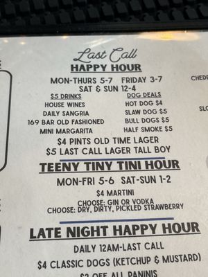 Menu photo 1 Last Call Bar Washington, DC, DC Menu photo 1 Last Call Bar Washington, DC, DC