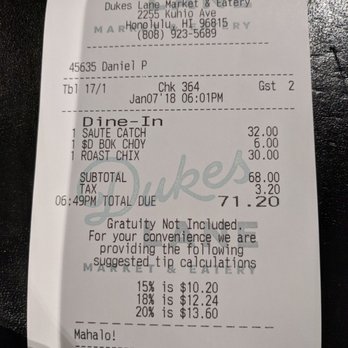 Basalt - Bill for two....no drinks. - New American Near Me - Honolulu, Hawaii Basalt - Bill for two....no drinks. - New American Near Me - Honolulu, Hawaii