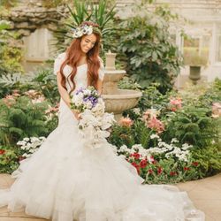 Dantella Bridal & Tailoring - We add extra length to this dress and made the train longer, we did the sleeves too and it turned amazing.