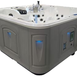 Deckit Spas - In all sizes, no-maintenance skirting, LED lighting inside & out, sound systems & waterfalls, Clearwater Spas are a perfect fit.