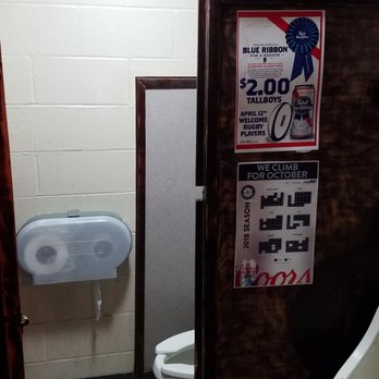 The Attic Madison Park - Men's bathroom. - Sports Bars Near Me - Seattle, Washington