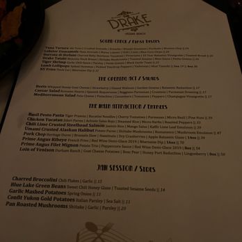 The Drake - Menu - Bars Near Me - Laguna Beach, California The Drake - Menu - Bars Near Me - Laguna Beach, California