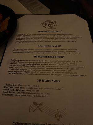 Menu photo 6 The Drake Laguna Beach, CA