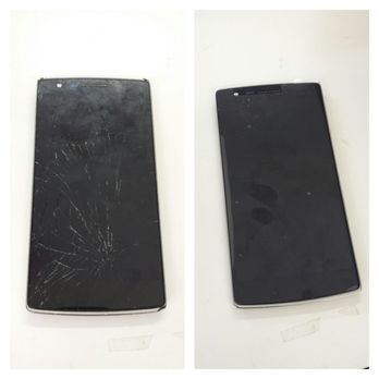Bigfoot iPhone Repair - Before and after a OnePlus One get screen fix. - Electronics Repair Near Me - Oakland, California Bigfoot iPhone Repair - Before and after a OnePlus One get screen fix. - Electronics Repair Near Me - Oakland, California