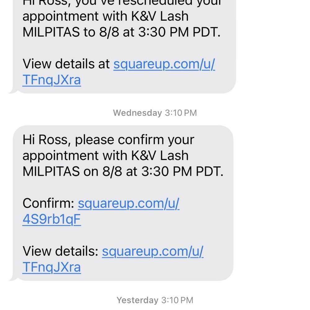 K&V Lash Studio - Appointment confirmation. - Eyelash Service Near Me - Milpitas, California