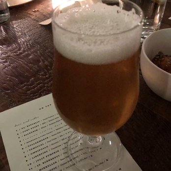 The Snug - Omnipollo, Shoutso, peach & lactose, 7% abv | $8 (smells so good!) - Cocktail Bars Near Me - San Francisco, California