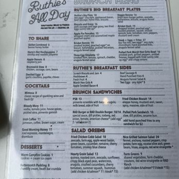 Ruthie's All-Day - Brunch menu per Sept 2026 - Southern Near Me - Fairfax, Virginia Ruthie's All-Day - Brunch menu per Sept 2026 - Southern Near Me - Fairfax, Virginia