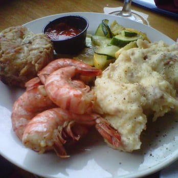 The Oceanfront Grille - Spicy shrimp and crabcake - Seafood Near Me - Corolla, North Carolina The Oceanfront Grille - Spicy shrimp and crabcake - Seafood Near Me - Corolla, North Carolina
