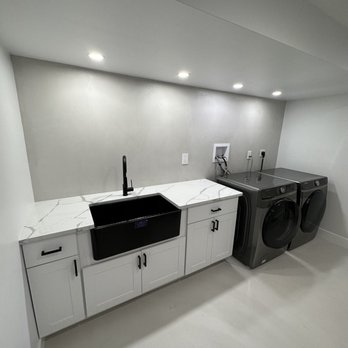 Catalin General Construction - Laundry room micro cement - General Contractors Near Me