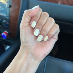 Sparkle Nails & Spa - White Chrome nails