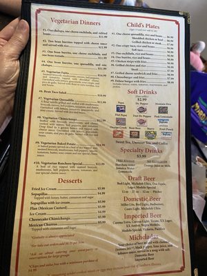 Menu photo 5 La Villa Mexican Restaurant El Dorado, AR