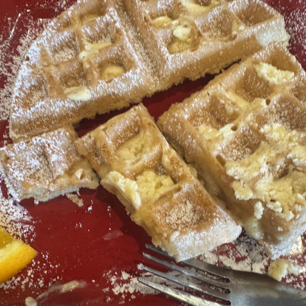 Toasted Mango Cafe - Waffle with mango butter - Cafes Near Me - Sarasota, Florida Toasted Mango Cafe - Waffle with mango butter - Cafes Near Me - Sarasota, Florida