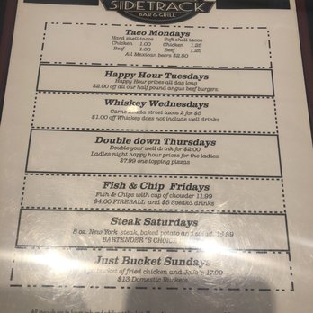 Sidetrack Eatery & Pub - Sidetrack menu - Pubs Near Me - Kent, Washington