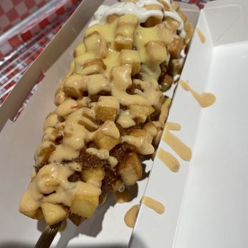 Momo Hotdog - Plenty of momo sauce & a little honey mustard & ranch as well. - Hot Dogs Near Me - Las Vegas, Nevada Momo Hotdog - Plenty of momo sauce & a little honey mustard & ranch as well. - Hot Dogs Near Me - Las Vegas, Nevada
