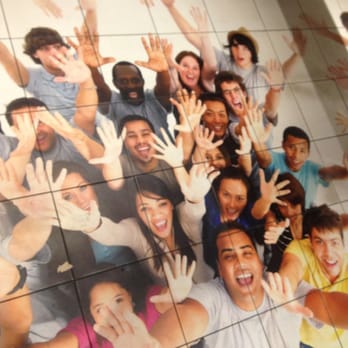 Jaleo - Bathroom floor! - Spanish Near Me - Washington, DC, District of Columbia