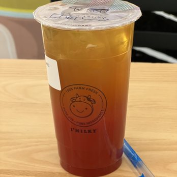 I'Milky - Chinatown - Fresh Strawberry Green Tea (large) $7.50 - Bubble Tea Near Me - New York, New York