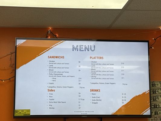 Menu photo 1 Westside Shawarma Jersey City, NJ
