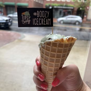 Tipsy Scoop - Mint chocolate chip waffle cone - Ice Cream & Frozen Yogurt Near Me - Washington, DC, District of Columbia Tipsy Scoop - Mint chocolate chip waffle cone - Ice Cream & Frozen Yogurt Near Me - Washington, DC, District of Columbia