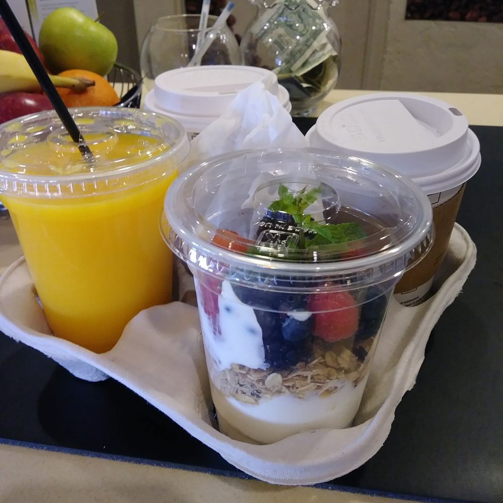 Monsoon Cafe - Greek yogurt fruit parfait. So good! Love the fresh mint added! Large OJ. Hot breakfast tea. Hot tall latte. - Coffee & Tea Near Me - Tucson, Arizona Monsoon Cafe - Greek yogurt fruit parfait. So good! Love the fresh mint added! Large OJ. Hot breakfast tea. Hot tall latte. - Coffee & Tea Near Me - Tucson, Arizona