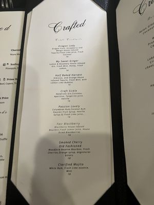 Menu photo 2 Crafted Steakhouse Clermont, FL Menu photo 2 Crafted Steakhouse Clermont, FL