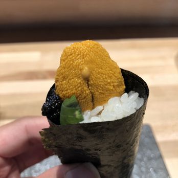 Handies Douzo - Uni and caviar hand roll. Incredibly delicious. - Sushi Bars Near Me - Houston, Texas
