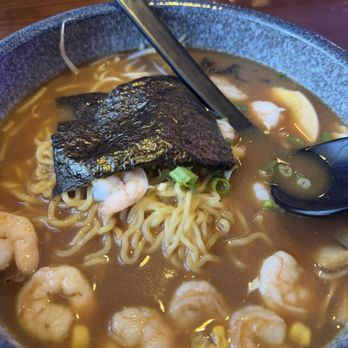 Kitsune Sushi House - Shrimp ramen with miso broth - Sushi Bars Near Me - Clearwater, Florida