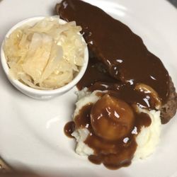 Rbg Eatery - Meatloaf Dinner! With a side of homemade mashed potatoes and cabbage!