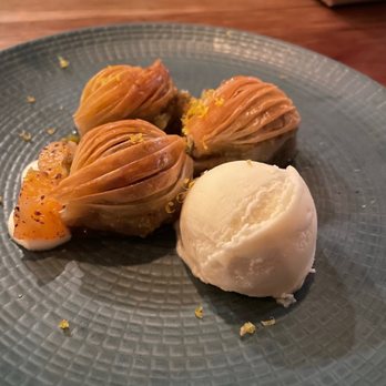 Oleana Restaurant - Baklava!!! Homemade meyers lemon ice cream - Turkish Near Me - Cambridge, Massachusetts