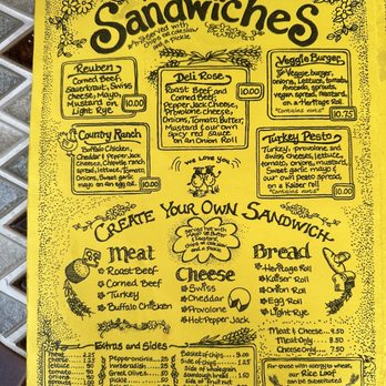 Yellow Deli - Menu - Sandwiches Near Me - Arcadia, Florida
