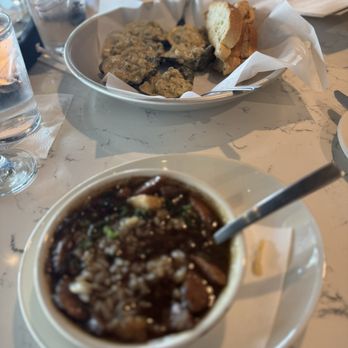 The Rouxpour - Cup Seafood Gumbo with Sausage - Cajun/Creole Near Me - Sugar Land, Texas The Rouxpour - Cup Seafood Gumbo with Sausage - Cajun/Creole Near Me - Sugar Land, Texas