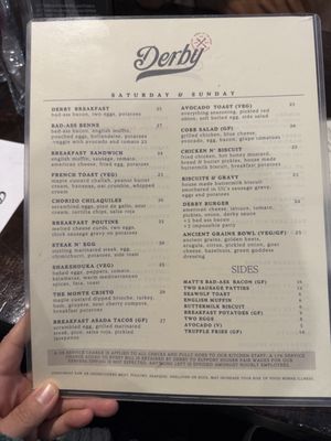 Menu photo 2 Derby Seattle, WA Menu photo 2 Derby Seattle, WA