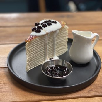 Prince Tea House - brown sugar boba mille crepe - Desserts Near Me - Forest Hills, New York Prince Tea House - brown sugar boba mille crepe - Desserts Near Me - Forest Hills, New York