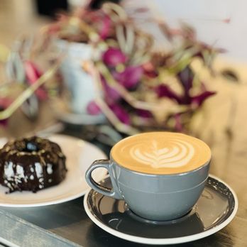 Red Silo Coffee Roasters - Oat milk mocha and gluten friendly chocolate mocha Bundt cake. - Coffee & Tea Near Me - Golden, Colorado Red Silo Coffee Roasters - Oat milk mocha and gluten friendly chocolate mocha Bundt cake. - Coffee & Tea Near Me - Golden, Colorado