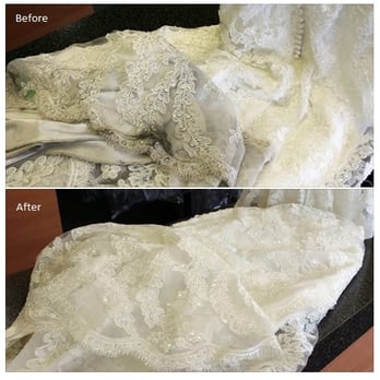 Grace Wedding Gown Specialists - Expert care and cleaning of a gorgeous lace wedding gown. - Laundry Services Near Me - Toronto, Ontario Grace Wedding Gown Specialists - Expert care and cleaning of a gorgeous lace wedding gown. - Laundry Services Near Me - Toronto, Ontario
