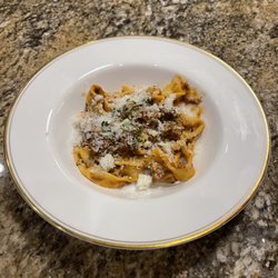 Chef Ingrid Rohrer Personal Chef - Papardelle with wild boar ragout, truffle and pecorino Romano