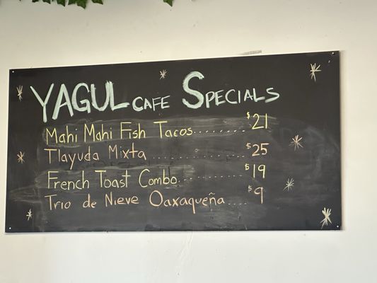 Menu photo 1 Yagul Cafe Santa Monica, CA Menu photo 1 Yagul Cafe Santa Monica, CA