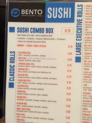 Menu photo 8 Bento Asian Kitchen + Sushi Jacksonville, FL