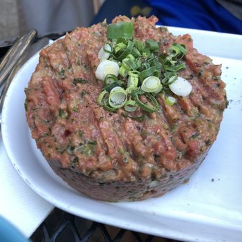 Huguette - Beef Tatar was wonderfully seasoned with hint of horseradish - Seafood Near Me - Paris, 75 Huguette - Beef Tatar was wonderfully seasoned with hint of horseradish - Seafood Near Me - Paris, 75