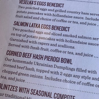 Veselka - Menu - Ukrainian Near Me - New York, New York