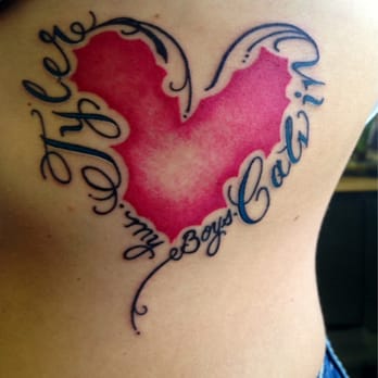 California Kings Tattoo - Tattoo design with both my sons names - Tattoo Near Me - Long Beach, California California Kings Tattoo - Tattoo design with both my sons names - Tattoo Near Me - Long Beach, California