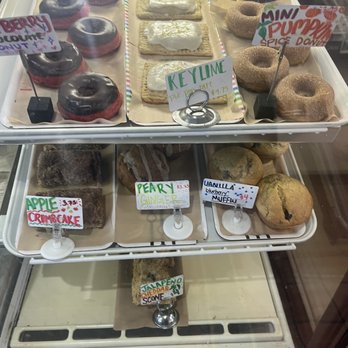 Mud Pie Vegan Bakery - Part of the case with menu options - Coffee & Tea Near Me - Mission, Kansas