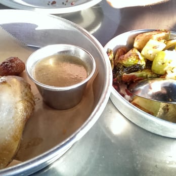 Work & Class - 1/4lb ROTISSERIE CHICKEN (Jamaican Jerk) + Brussel Sprouts - New American Near Me - Denver, Colorado