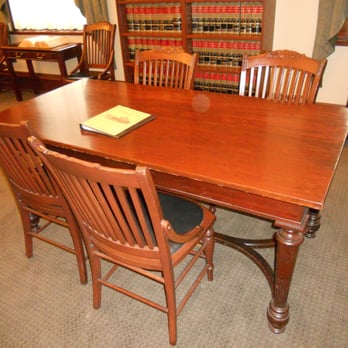 Pioneer Courthouse - table & chairs in library were part of 90 year old political scandal, the biggest until Watergate - Landmarks & Historical Buildings Near Me - Portland, Oregon Pioneer Courthouse - table & chairs in library were part of 90 year old political scandal, the biggest until Watergate - Landmarks & Historical Buildings Near Me - Portland, Oregon