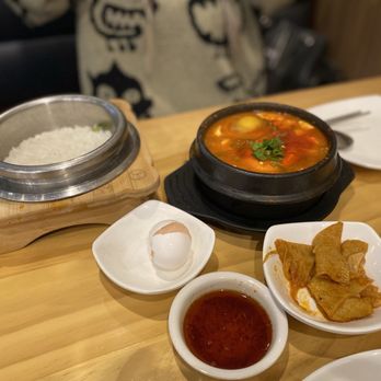 88 Tofu - Seafood tofu soup with rice - Korean Near Me - Duluth, Georgia