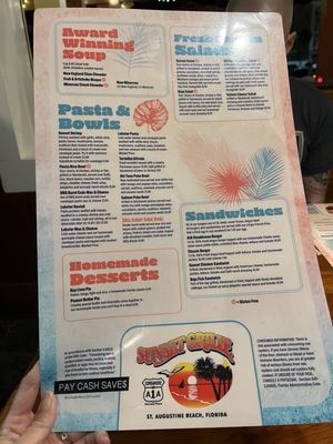 Menu photo 3 Sunset Grille Saint Augustine, FL