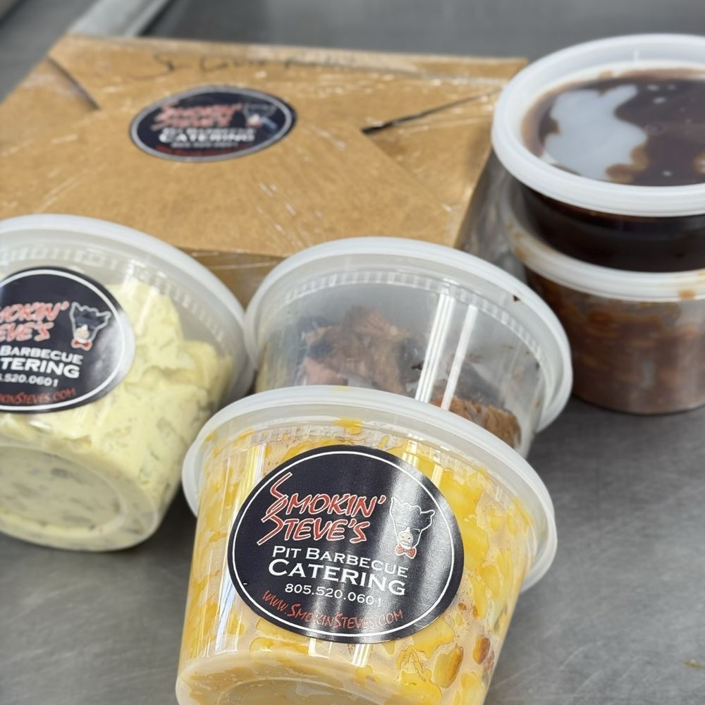 Smokin Steve's Catering - Brisket Baked Mac n' Cheese St. Louis Pork Ribs Baked beans - Caterers Near Me - Moorpark, California Smokin Steve's Catering - Brisket Baked Mac n' Cheese St. Louis Pork Ribs Baked beans - Caterers Near Me - Moorpark, California