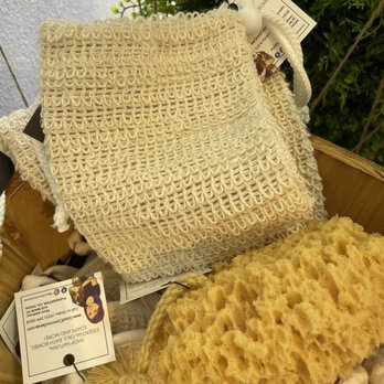 Good Common Sense Naturals - Loofas and a soap bag to hold your bar. - Cosmetics & Beauty Supply Near Me - Pleasanton, California